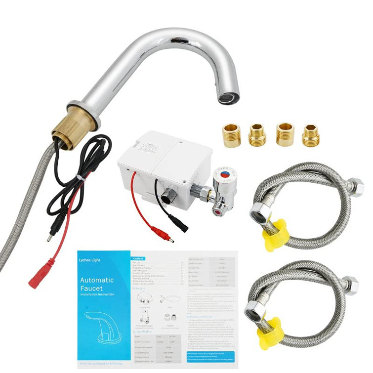 ZAALBA HandsFree Bathroom Faucets with Automatic Motion Sensor Wayfair